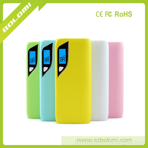 high capacity rohs power bank porable charger led discreen